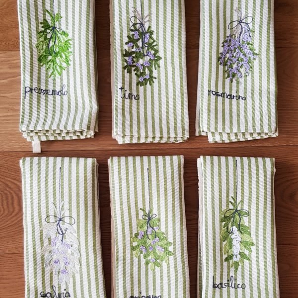 ITALIAN HERBS - KITCHEN TOWELS意式香草- 厨房毛巾