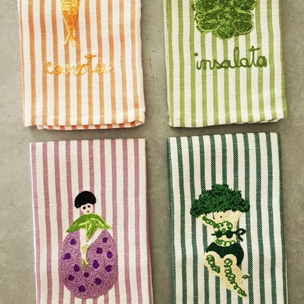 VEGETABLES - KITCHEN TOWELS蔬菜- 厨房毛巾
