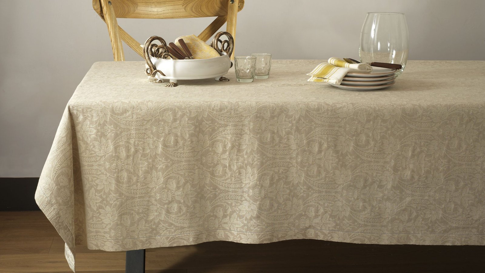 TABLECLOTH DONNA DI COPPE - NEUTRAL COLOURS圣杯王后桌布- 自然色系列 - immagine 17