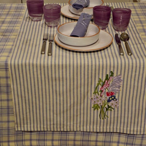 MELOGRANO - EMBROIDERED LONG PLACEMAT 石榴-刺绣长餐垫