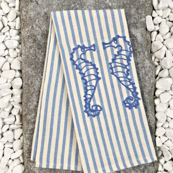 SEA HORSE - “MELOGRANO” KITCHEN TOWEL 海马 – “石榴”厨房毛巾