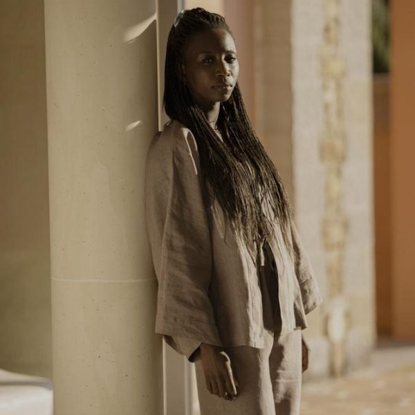 PYJAMA IN PURE LINEN - PREWASHED (KIMONO STYLE) 纯亚麻睡衣 – 预清洗（和服剪裁）