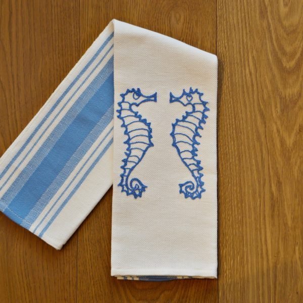 SEA HORSE - “TWO STRAWBERRIES” KITCHEN TOWEL 海马 – 两颗草莓厨房毛巾