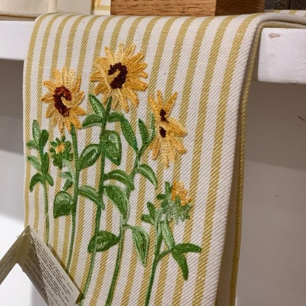 GIRASOLI - EMBROIDERED KITCHEN TOWEL太阳花 – 刺绣厨房毛巾