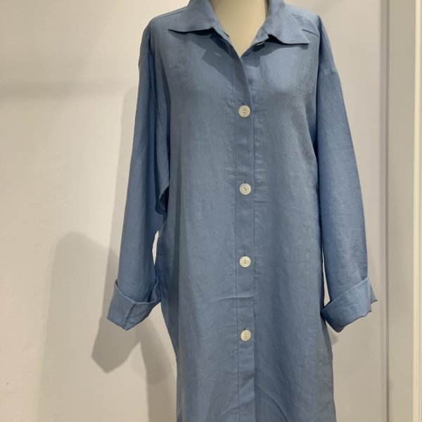PREWASHED LINEN NIGHTY亚麻水洗睡衣