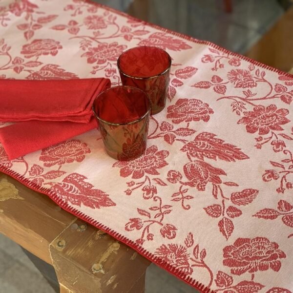 VENEZIA - LONG PLACEMAT WITH "PUNTO SIENA" LACE威尼斯 – 锡耶纳针法蕾丝花边长餐垫
