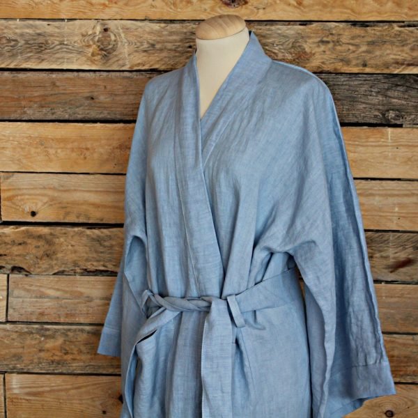 KIMONO PURE LINEN – HORIZON和服-纯亚麻 – 地平线