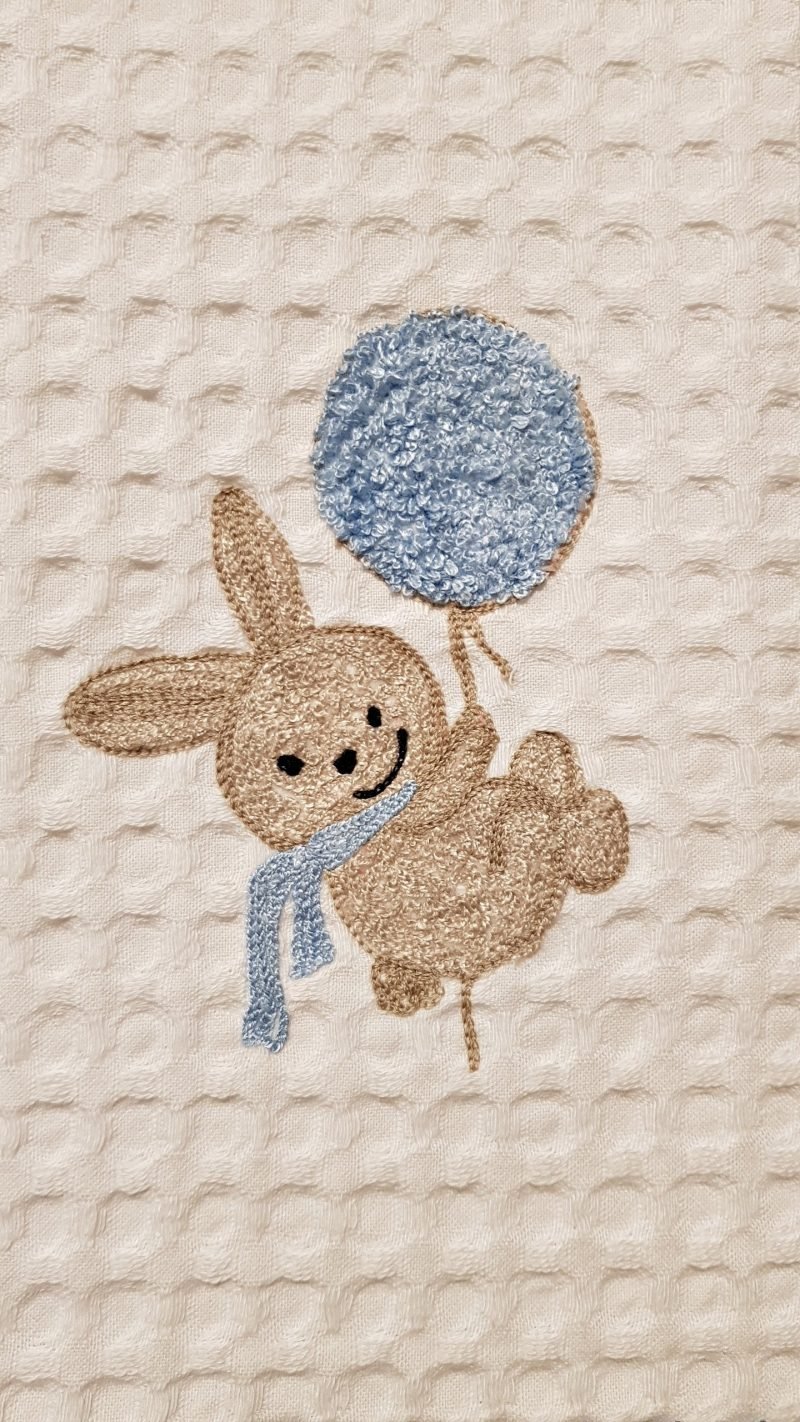 BATHROBE EMBROIDERED 1-3 YEARS绣花浴袍1-3 岁 - immagine 2